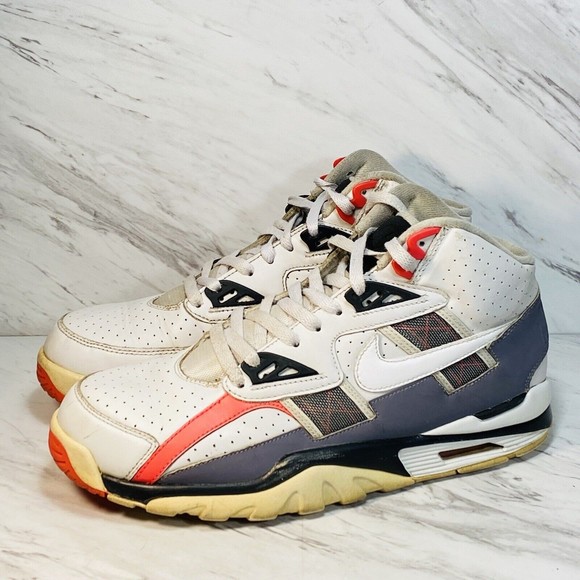 Nike Air Trainer  Men Sz 10 SC High Vast Grey Pink Sneakers (MISSING INSOLES) main image 5